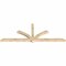 Ekena Millwork Redmond Rough Sawn Timber Gable Bracket, Douglas Fir, 108"W x 40"H x 4"D x 4"F, 9/12 Pitch GBW108X40X0404RED00RDF - alternate 2